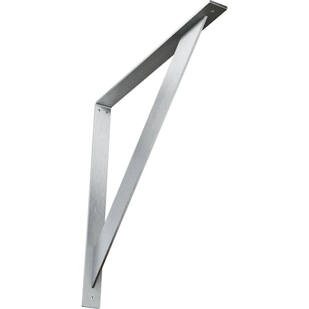 Ekena Millwork Traditional Steel Bracket, Unfinished 2"W x 24"D x 24"H BKTM02X24X24TRCRS